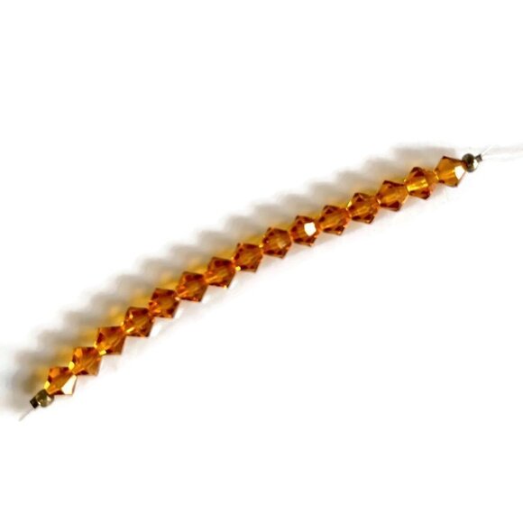 As Low As $2 Topaz Crystal Bicone Preciosa Czech Beads 6mm (15) - Picture 3 of 3